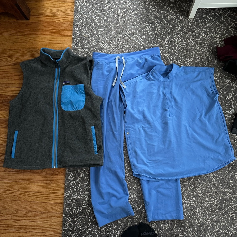FIGS + Patagonia vest
